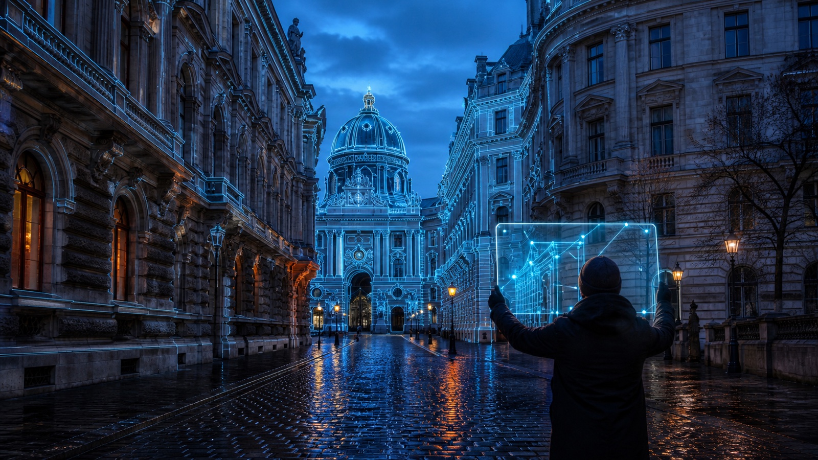 ภาพปกเชิงแนวคิดสำหรับบทเรียน Vienna Walking Tour with Gemini 2.0 Flash (Uncut): Real-Time AI Insights