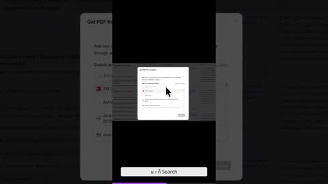 หน้าจอ SciSpace แสดงตัวเลือก Get PDF from a Library สำหรับเข้าถึงเปเปอร์ผ่านห้องสมุด